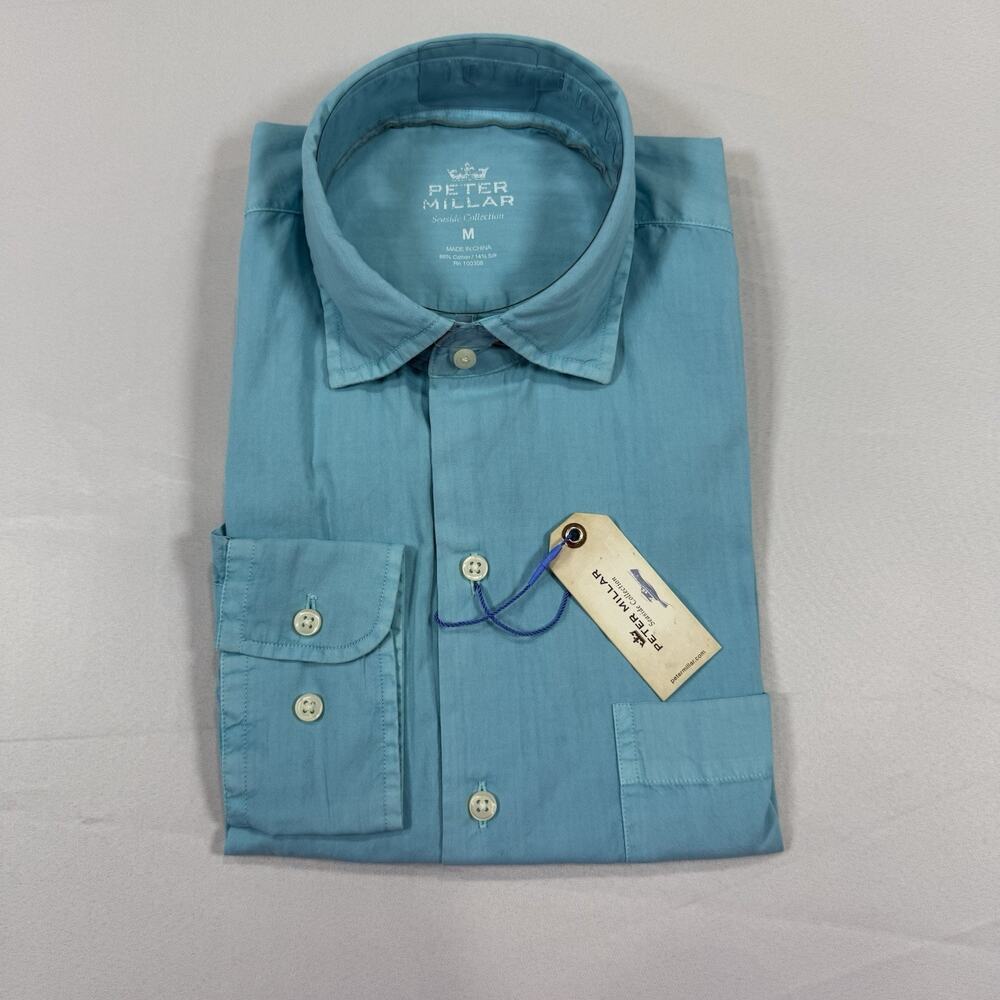 Peter Millar Seaside Button Down Shirt Size Medium NWT $125